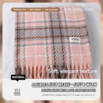 Plaid Shoulder Wrap Scarf - Image 5