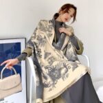 Fringed Soft Cashmere-Feel Scarf - Image 2