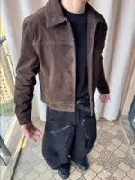 Suede Lapel Safari Jacket