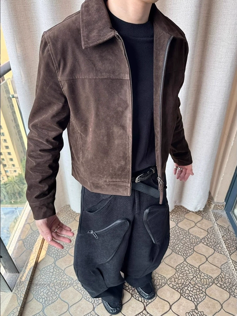 Main Images1 Suede Lapel Safari Jacket - Image 1