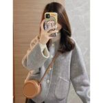Fleece-Lined Wool Blend Coat - Image 11