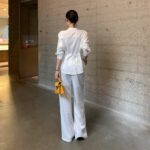 Relaxed Shirt & High-Waist Pants Set - Image 12
