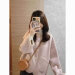 Fleece-Lined Wool Blend Coat - Image 5