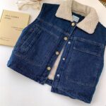 Thick Fleece-Lined Denim Vest - Image 4