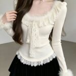 Elegant Waist-Defining Long Sleeve Base Layer Top - Image 4