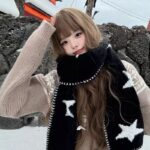 Star Pattern Soft Knit Winter Scarf - Image 7