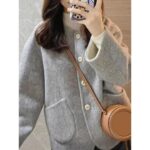 Fleece-Lined Wool Blend Coat - Image 9