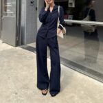 Relaxed Shirt & High-Waist Pants Set - Image 9