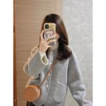 Fleece-Lined Wool Blend Coat - Image 10