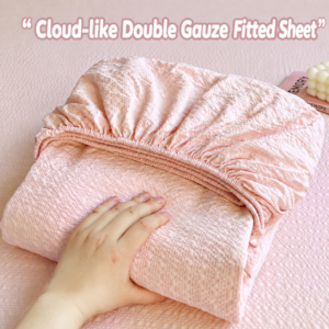 Double-Layer Gauze Wrinkled Bed Sheet Set