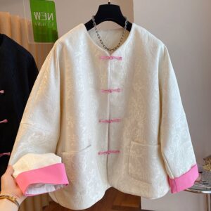 Jacquard Frog Button Jacket