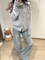 Rhinestone High-Waist Straight-Leg Jeans - Image 6