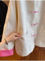 Jacquard Frog Button Jacket - Image 7