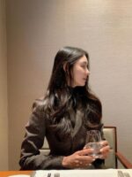 Houndstooth Double-Breasted Blazer & Skirt Set - Image 4