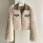 Faux Fur Cropped Jacket - Image 3