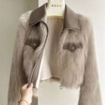 Faux Fur Cropped Jacket - Image 5