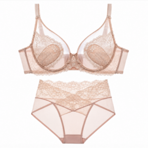 Women's Thin Lingerie Set for Large Busts, Minimizing Appearance, Full Coverage