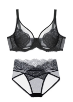 Women's Thin Lingerie Set for Large Busts, Minimizing Appearance, Full Coverage - Image 9