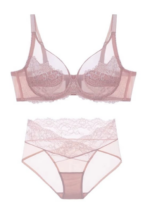 Women's Thin Lingerie Set for Large Busts, Minimizing Appearance, Full Coverage - Image 8