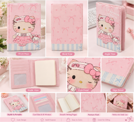 Hello Kitty Pink Notebook Cover
