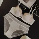 French Lace Color-Block Bra and Panty Set - Image 2
