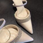 Pointed-Toe Rhinestone Mule Heels - Image 4