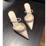 Pointed-Toe Rhinestone Mule Heels - Image 6