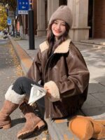 Vintage Faux Leather  Jacket - Image 2